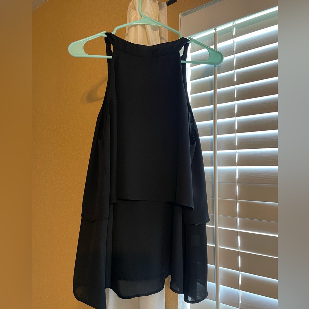 Black halter top